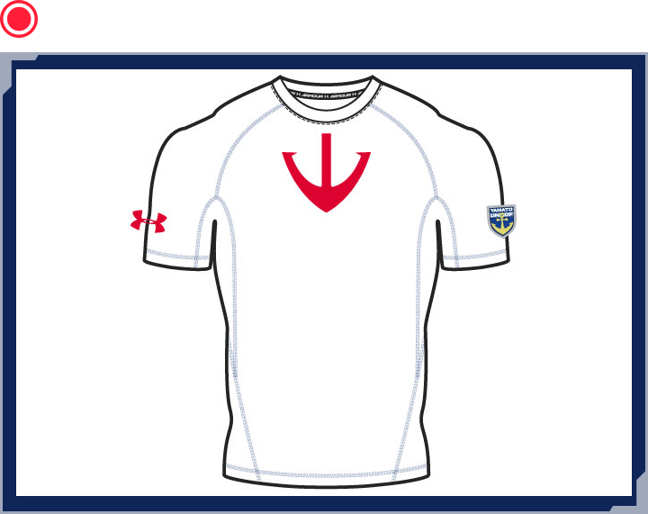 UA YAMATO COMPRESSION WHT/RED