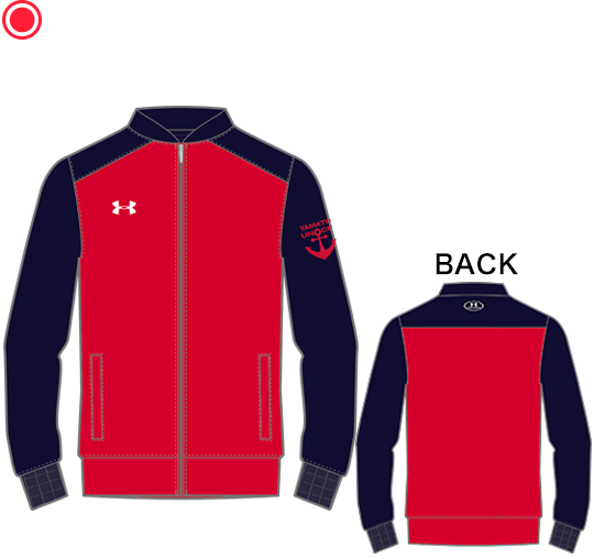 UA YAMATO Jersey Jacket 6 NAVY/RED