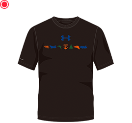 UA YAMATO 3COLOR LOGO CC T  BLK