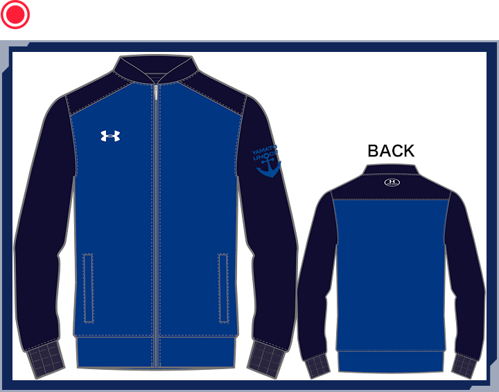UA YAMATO Jersey Jacket 6 NAVY/ROYAL